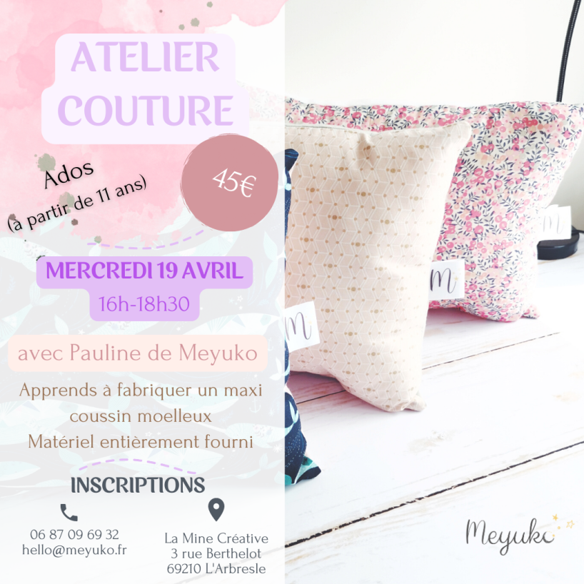 Atelier couture ados