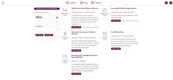 Capture ecran agenda 1